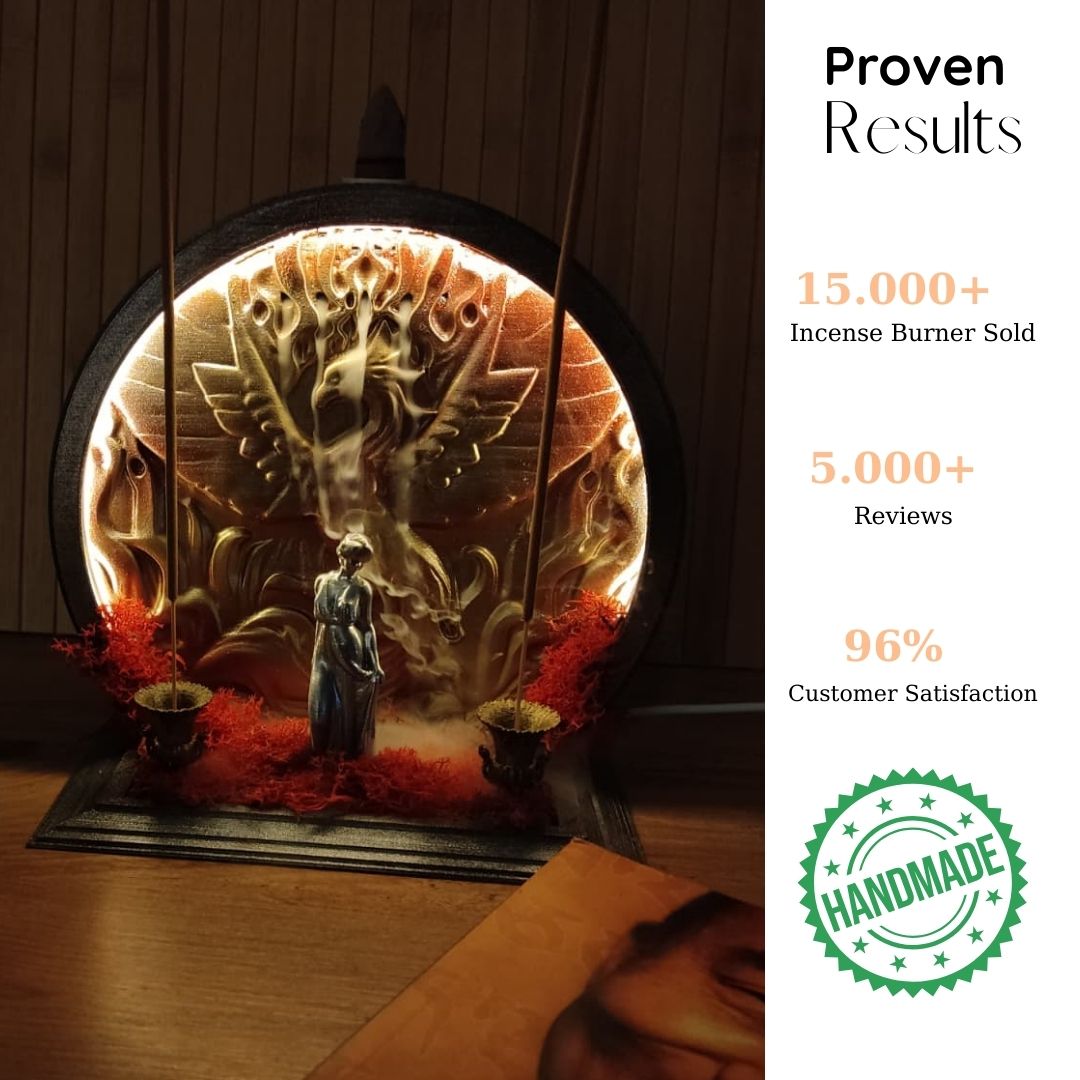 Phoenix Light - LED Backflow Incense Burner