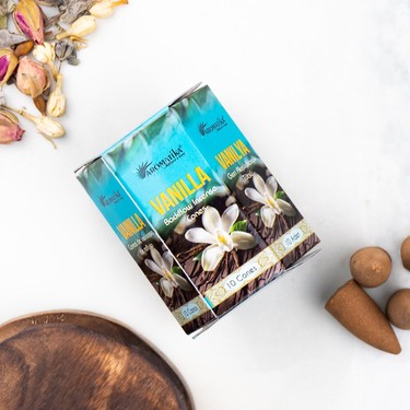 Vanilla Backflow Incense – Pack of 10