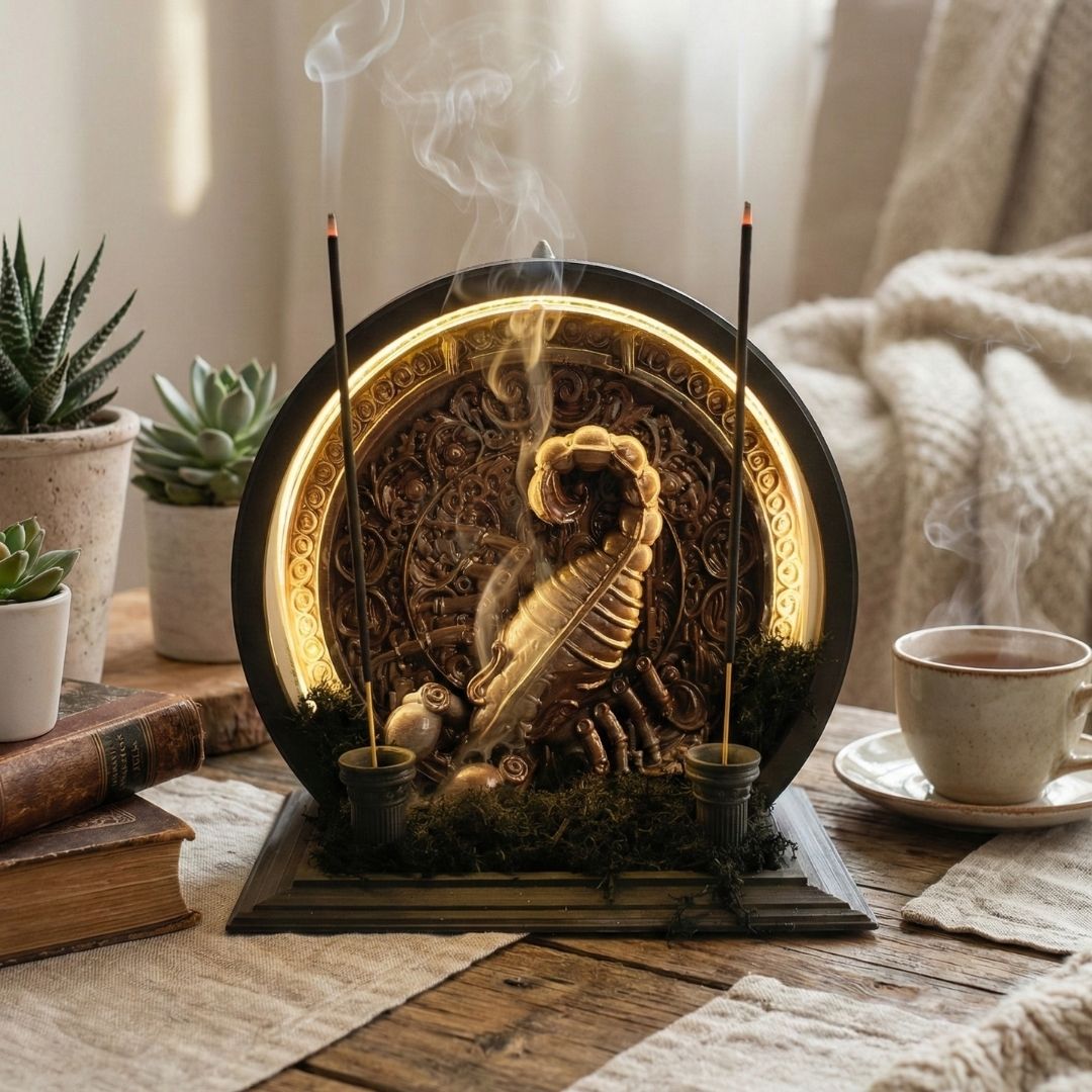 Scorpio - LED Backflow Incense Burner