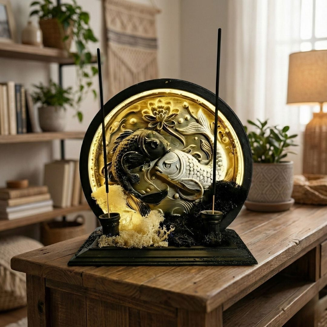 Pisces - LED Backflow Incense Burner