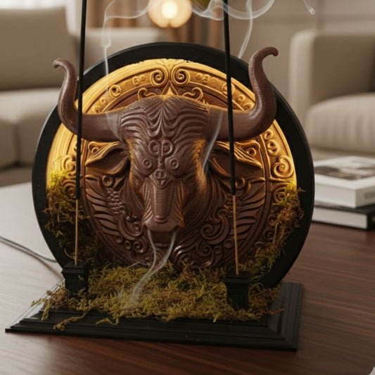 Taurus - LED Backflow Incense Burner