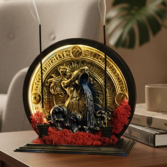 Aquarius - LED Backflow Incense Burner