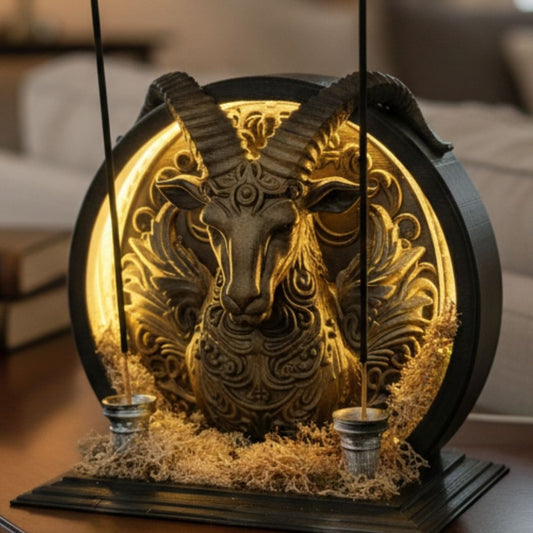Capricorn - LED Backflow Incense Burner