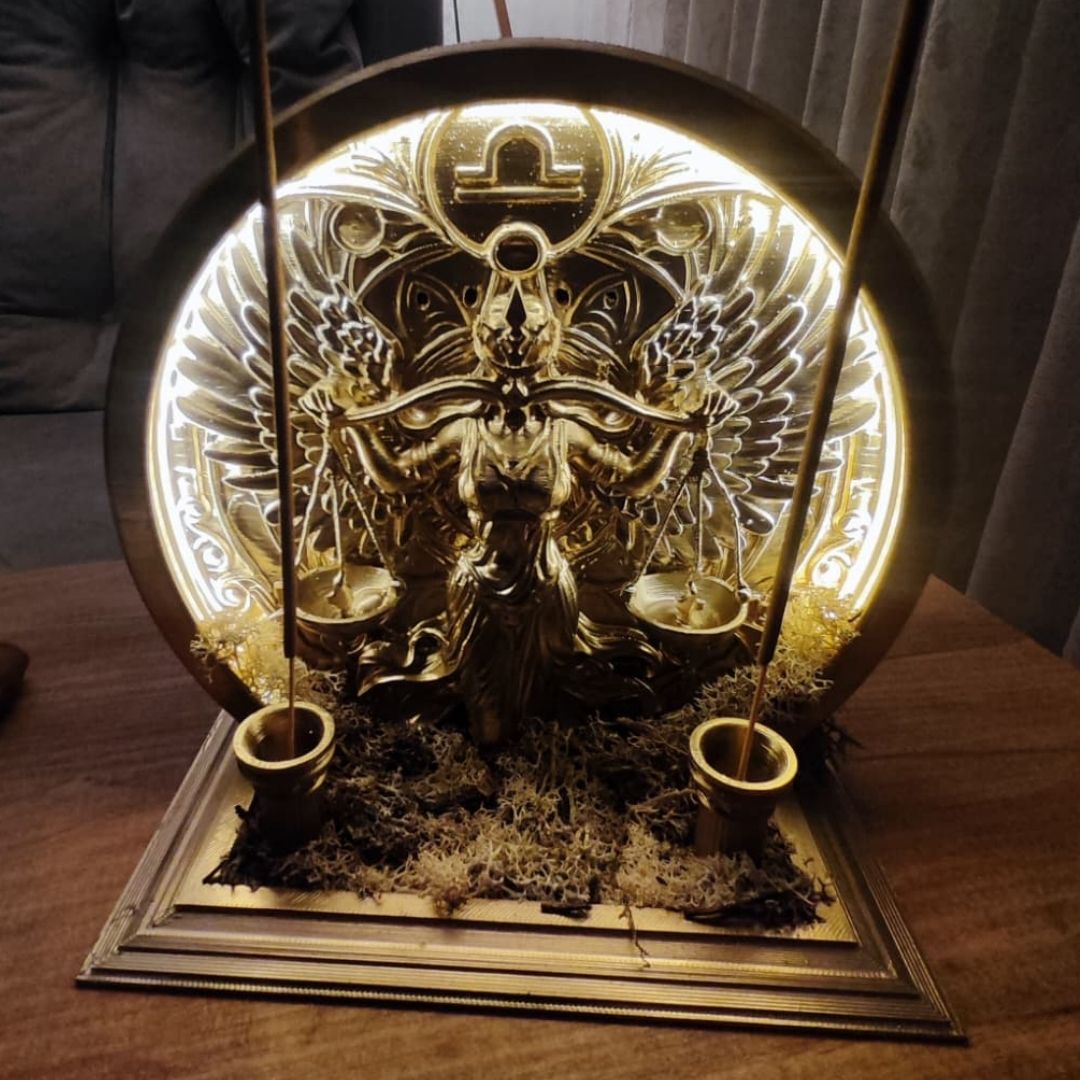 Golden Balance - LED Backflow Incense Burner