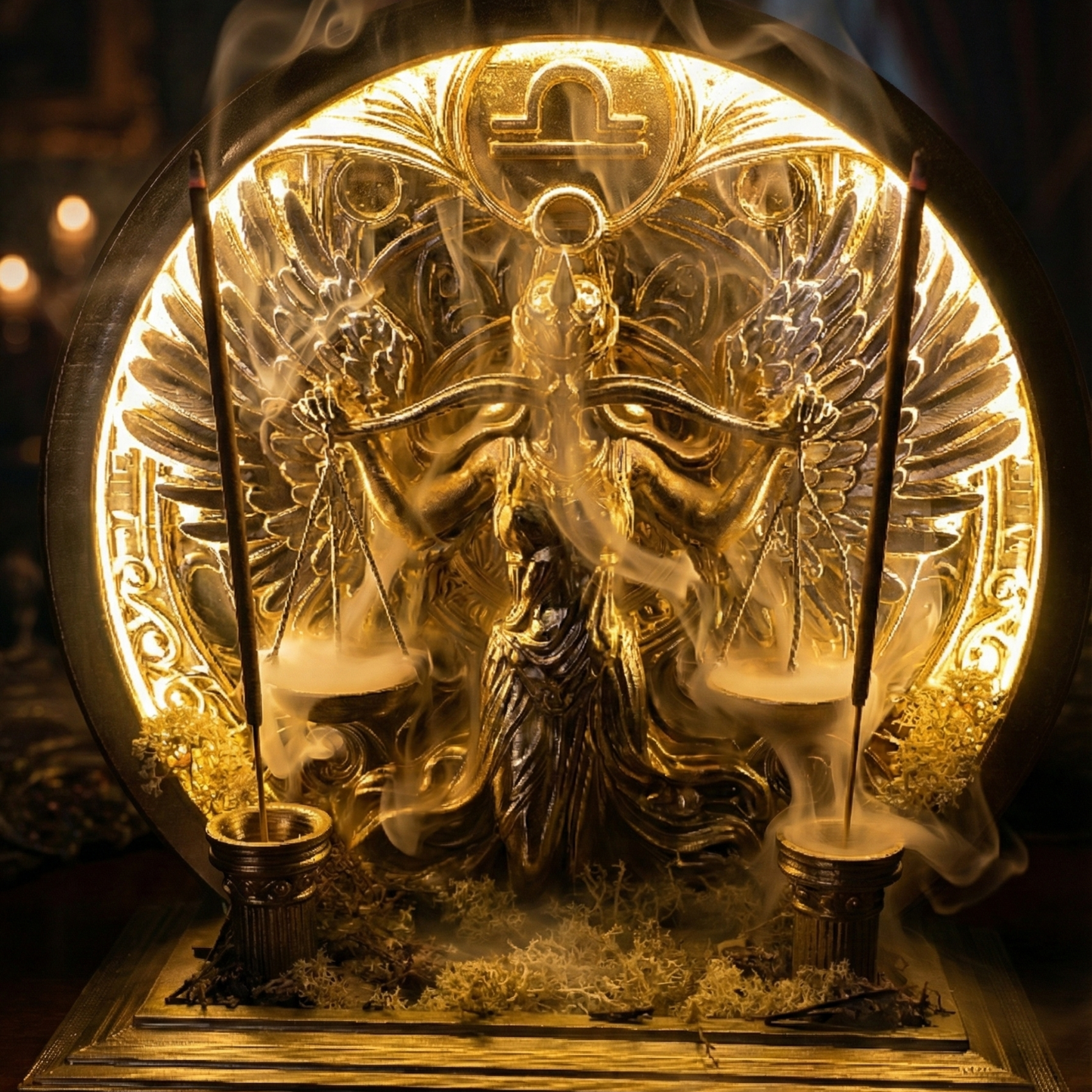 Golden Balance - LED Backflow Incense Burner