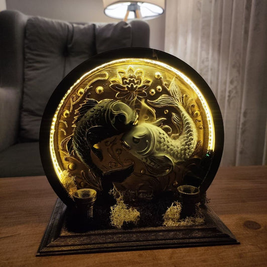 Pisces - LED Backflow Incense Burner