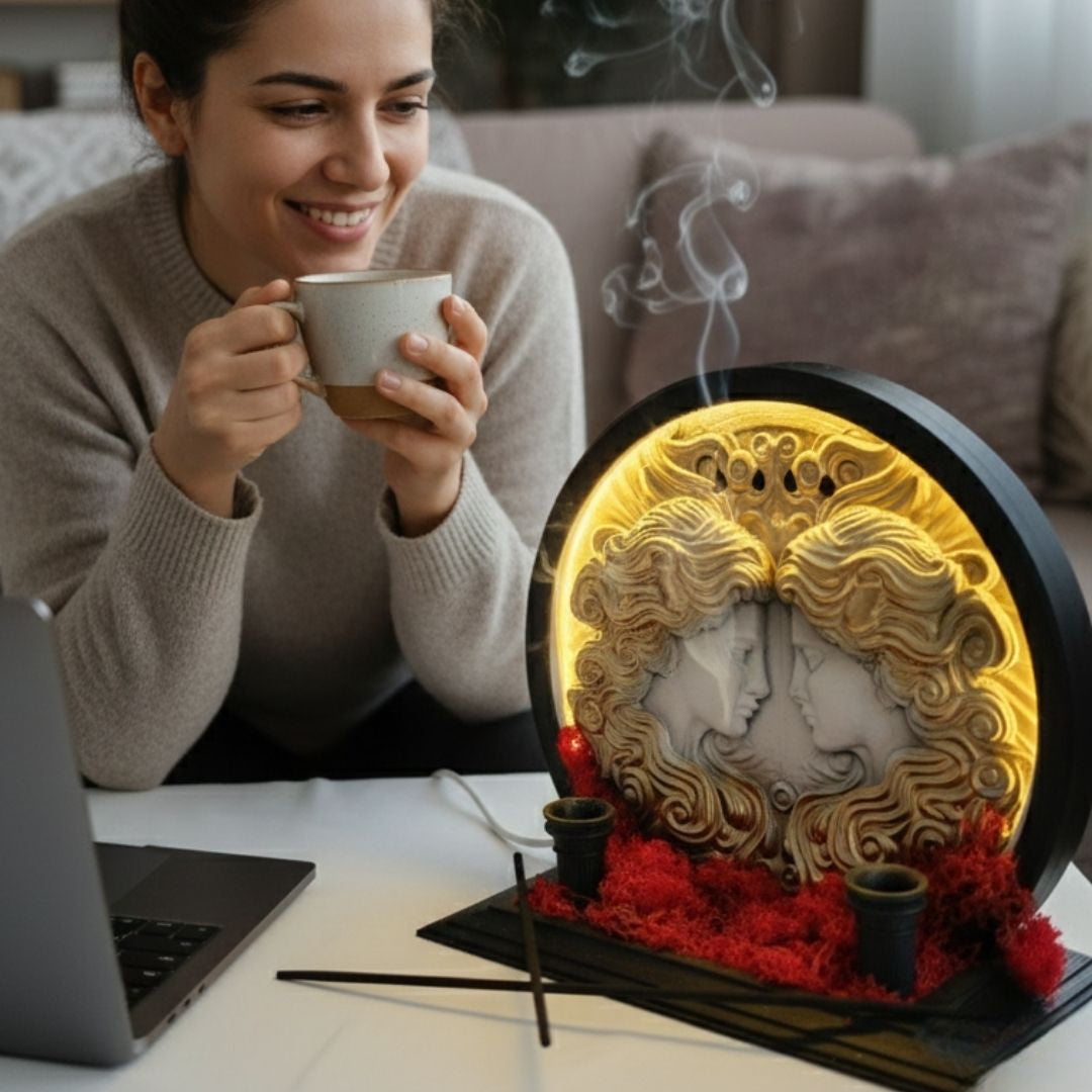 Gemini - LED Backflow Incense Burner