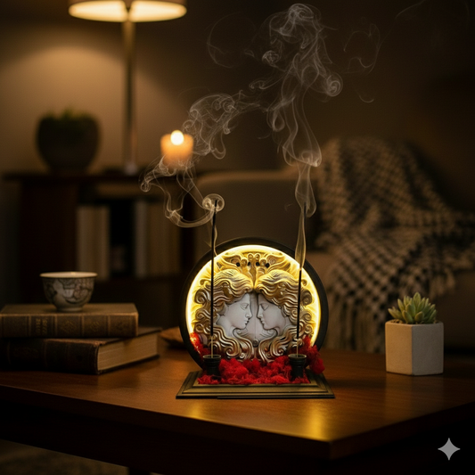 Gemini - LED Backflow Incense Burner