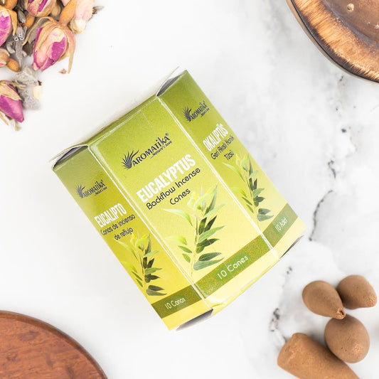 Eucalyptus Backflow Incense – Pack of 10