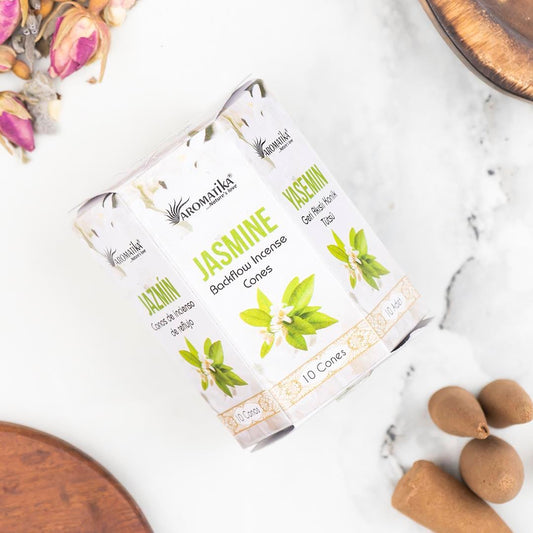 Jasmine Backflow Incense – Pack of 10