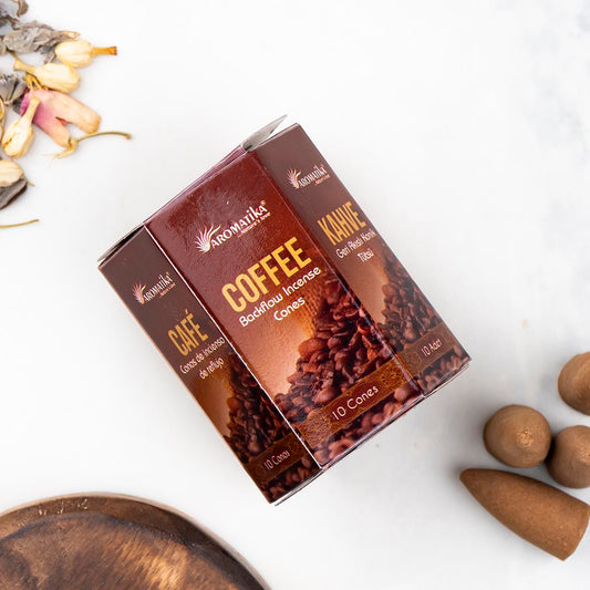 Coffee Backflow Incense – Pack of 10