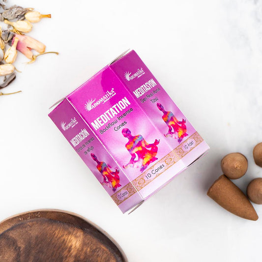 Meditation Backflow Incense – Pack of 10