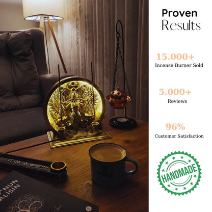 Golden Balance - LED Backflow Incense Burner